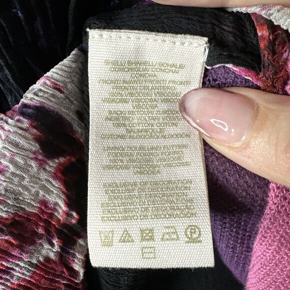 Free People RARE Womens XS MixedMedia Sheer Keyhole Back Tank Top Witchcore READ - Picture 12 of 12